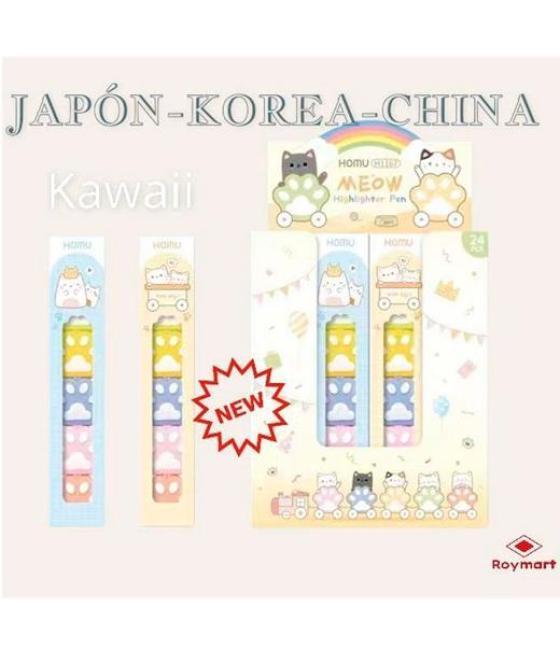 Roymart marcador huellas hawaii set de 5 c/surtidos