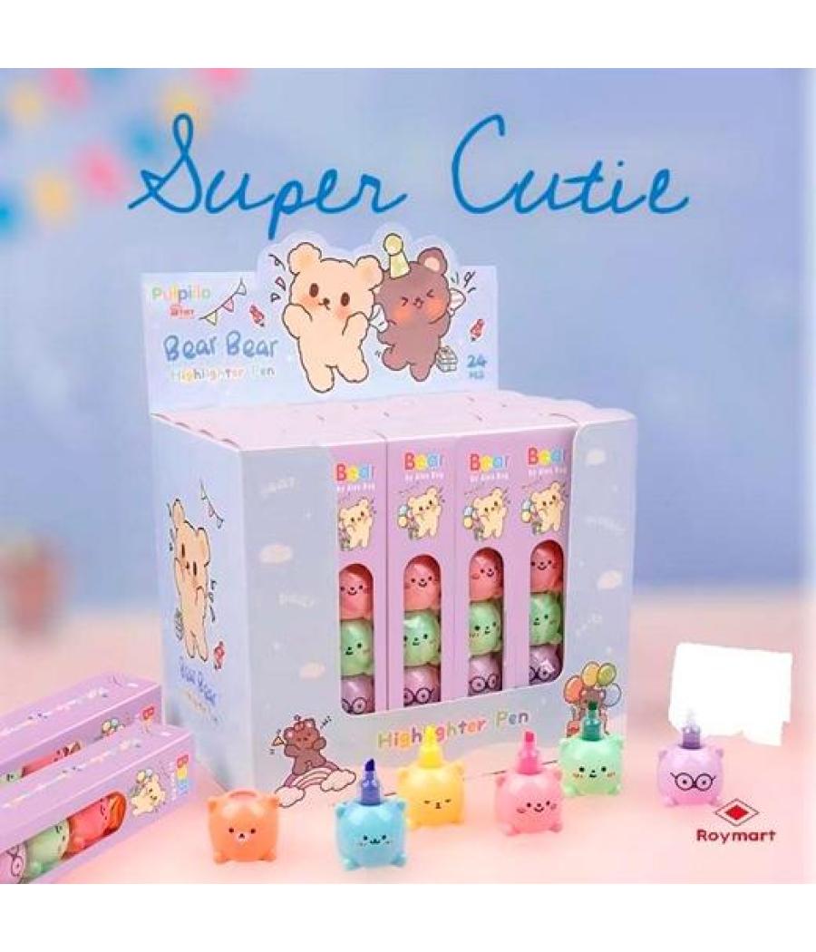 Roymart marcadores the bears kawaii set de 5 expositor de 24 c/surtidos