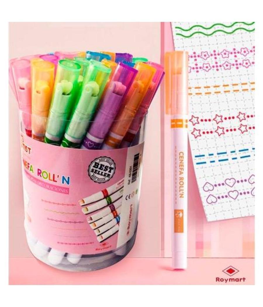 Roymart rotuladores cenefa roller 6 modelos bote pvc de 36 c/surtidos