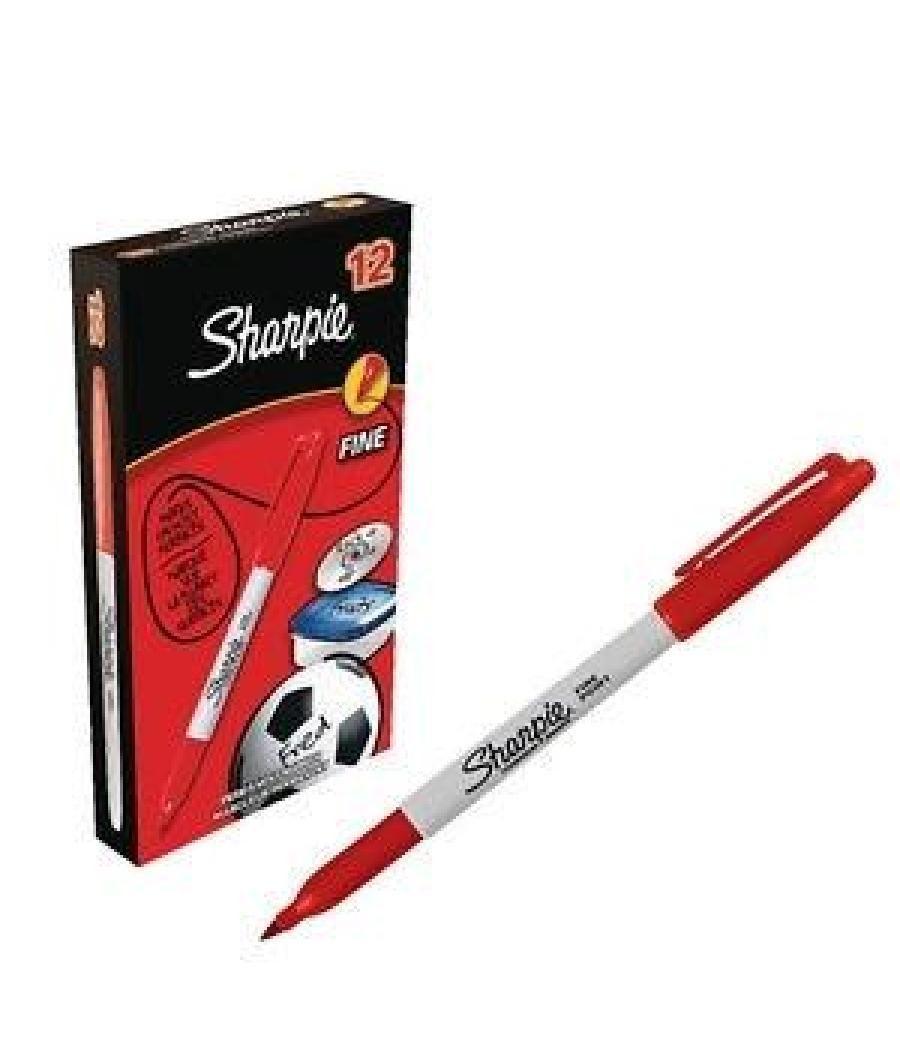 Sharpie marcador permanente fine 0,9mm rojo punta redonda