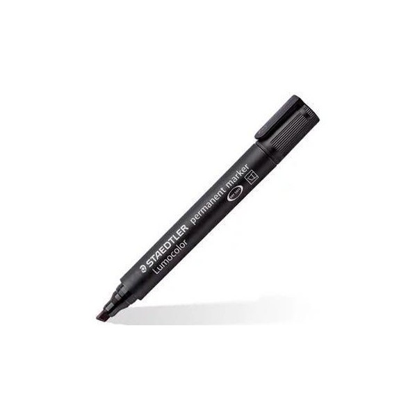 Staedtler rotulador permanente lumocolor 350 p/biselada negro