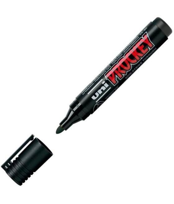 Uniball marcador prockey pm-122 no permanente punta bala 1,2-1,8mm negro