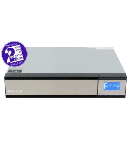 Phasak - SAI PH 9315 - Online - 1,5KVA/1200W - Formato Rack - 4 IEC - LCD - USB+RS232+RJ45 - Baterias 3x 9Ah - Imagen 1