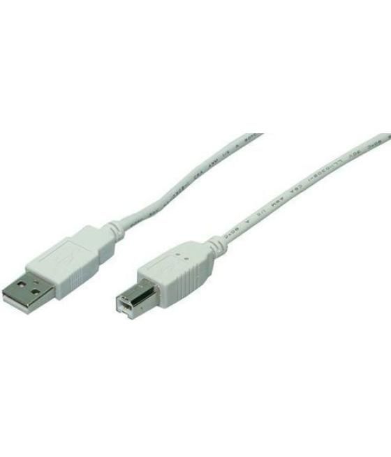 Cable usb(a) 2.0 a usb(b) 2.0 logilink 5m gris