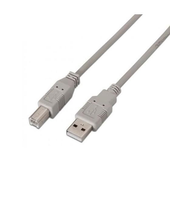 Cable usb(a) 2.0 a usb(b) 2.0 aisens 3m beige