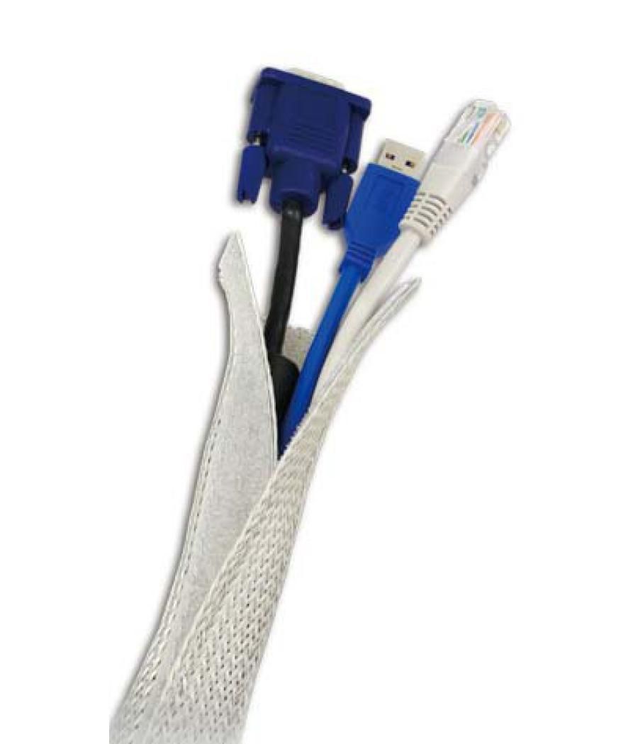 Organizador de cables 1.8m flexwrap gris logilink / kab0007