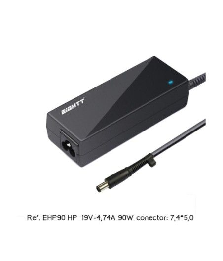 Eightt - Cargador Específico Compatible con HP 19V-4,74A 90W 7,4*5,0 - Imagen 1