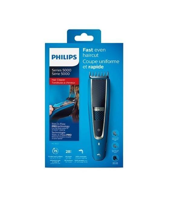 Cortapelos philips hairclipper 5000 hc5612/15 azul