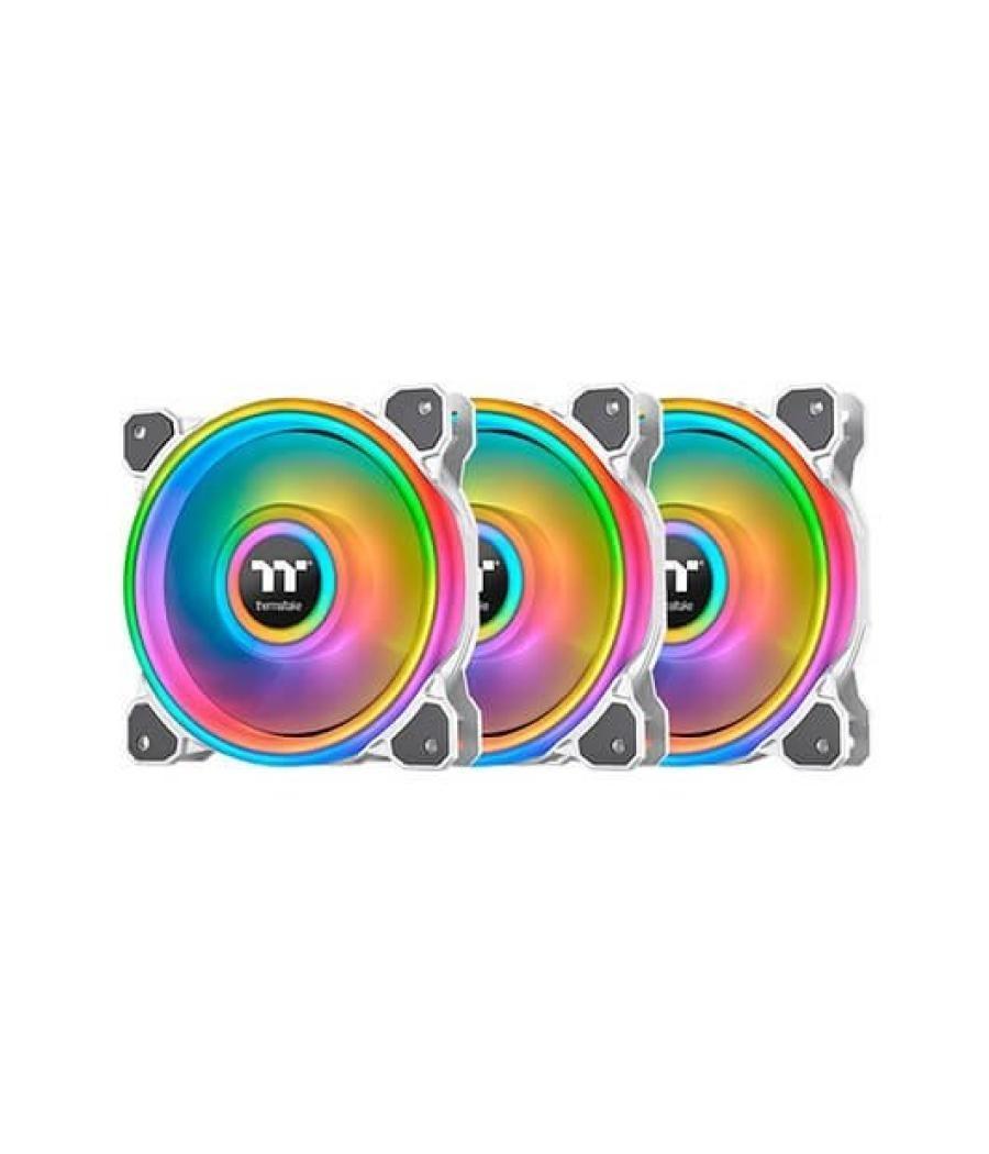 Ventilador 120x120 thermaltake riing quad 12 rgb blanco