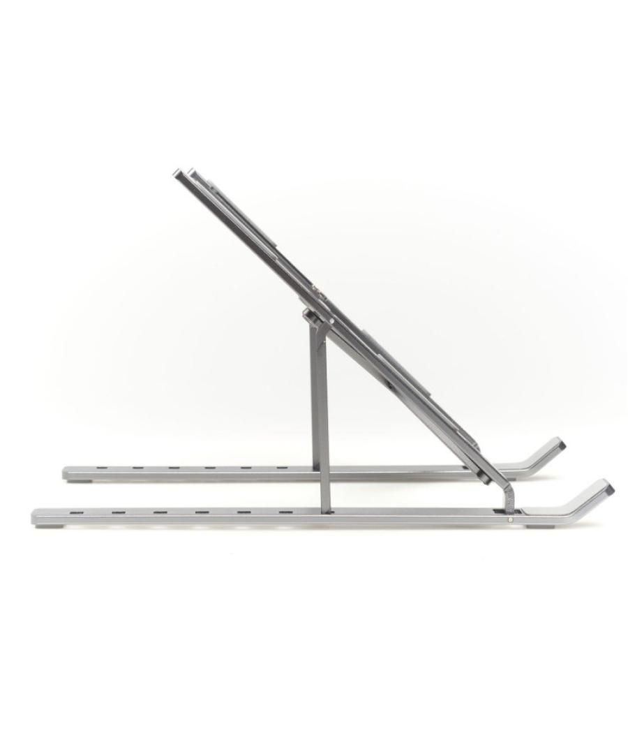 Iggual soporte portátil plegable aluminio gris 17"