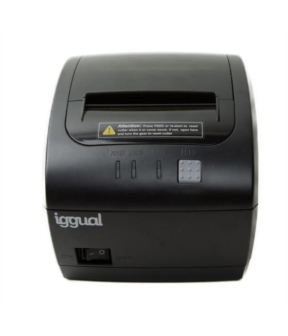 Iggual impresora térmica tp7001 usb+rj45 negro