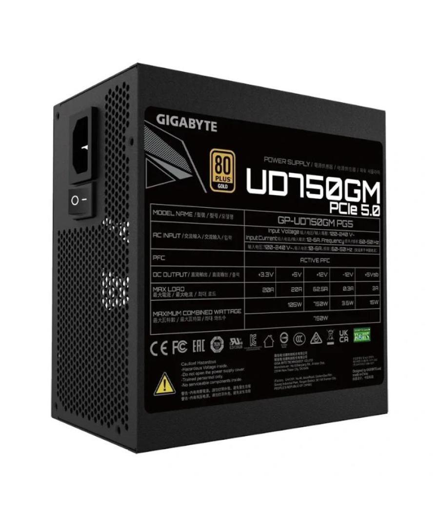 Gigabyte fuente alimentación gp-ud750gm pg5/psu