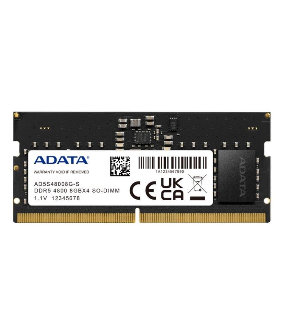 Adata ram ad5s48008g-s so dimm 8gb 4800mhz ddr5