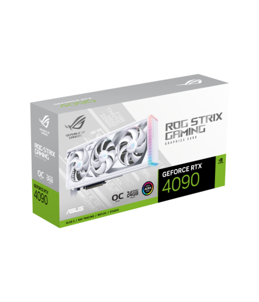 Asus rog -strix-rtx4090-o24g-white nvidia geforce rtx 4090 24 gb gddr6x