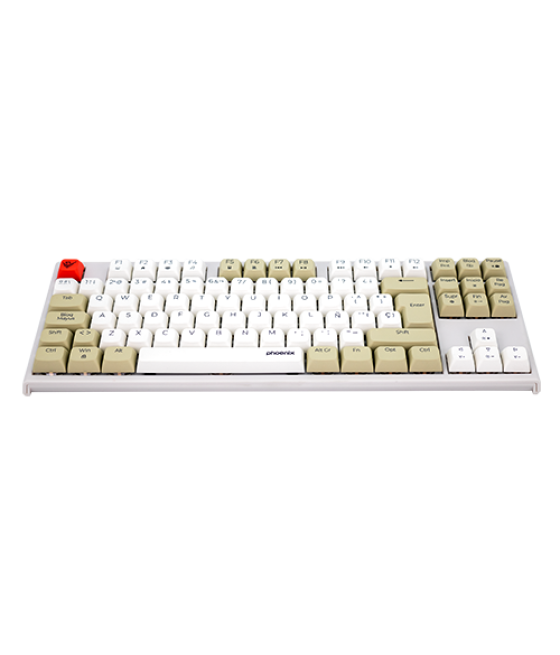 Teclado gaming royal pbt mecanico blanco