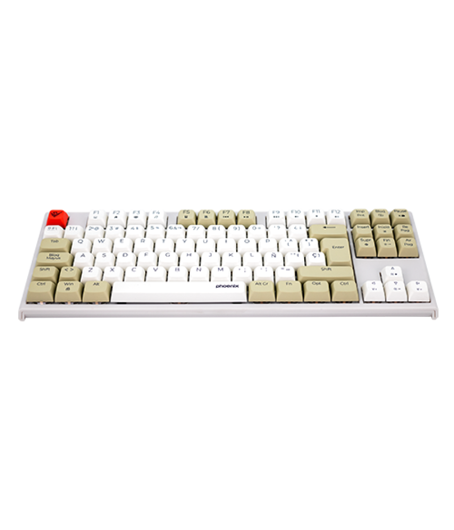 Teclado gaming royal pbt mecanico blanco