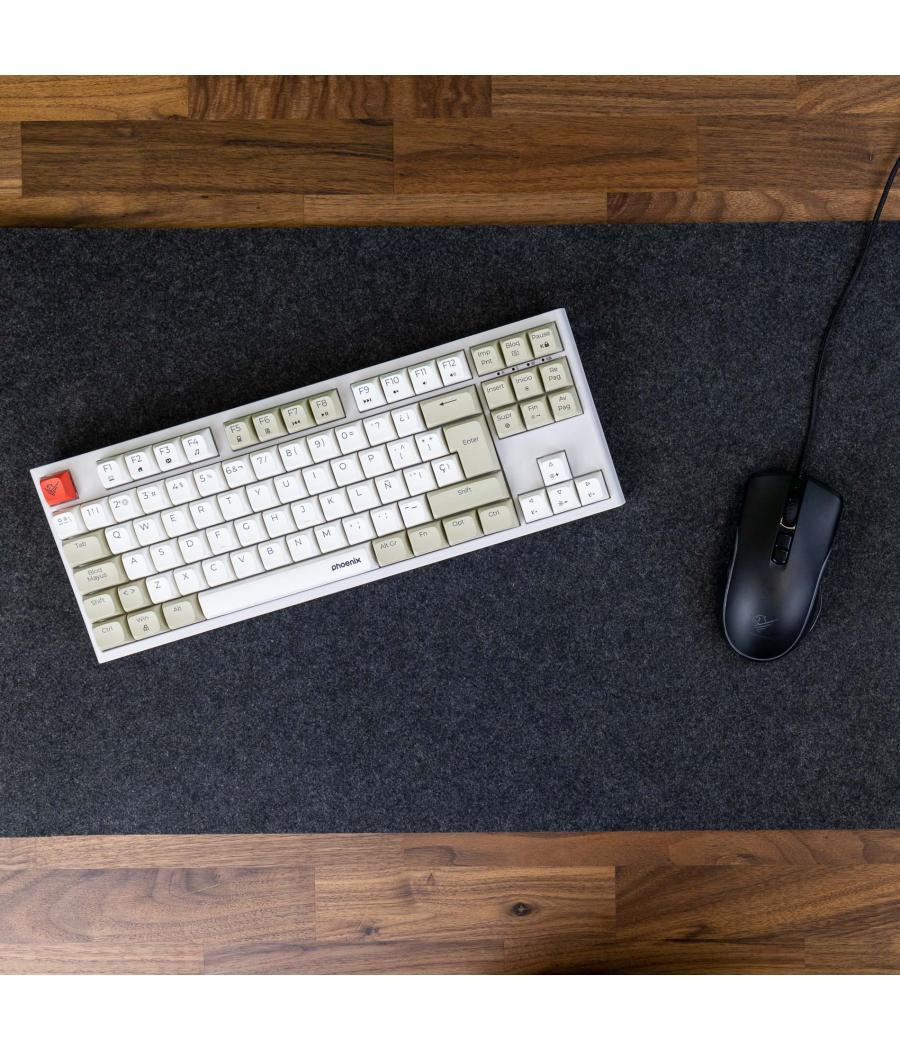 Teclado gaming royal pbt mecanico blanco