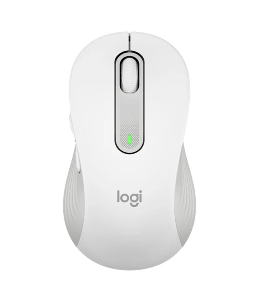 Mouse raton logitech m650 grande optico wireless inalambrico blanco crudo