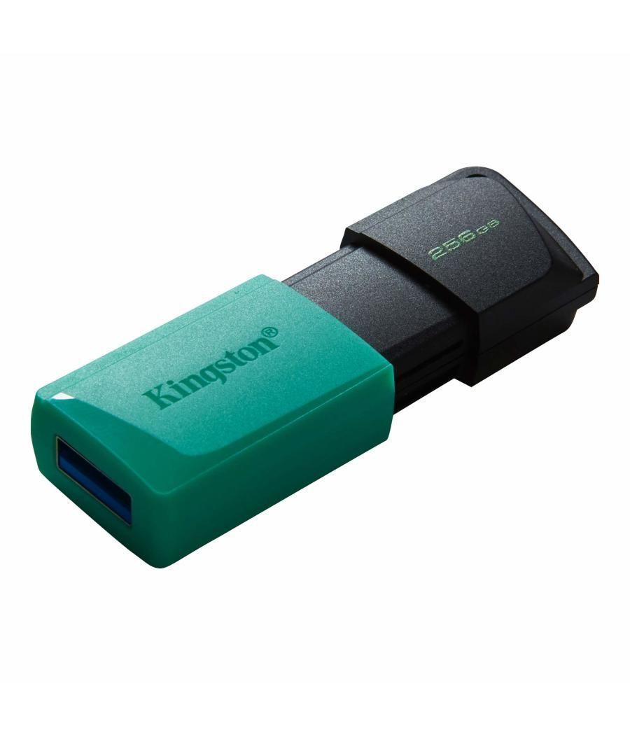 Memoria usb 3.2 kingston 256gb datatraveler dtxm turquesa