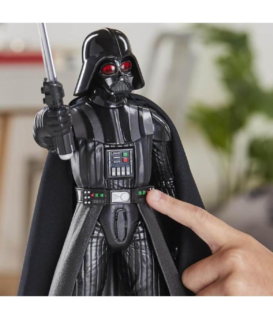 Figura electrónica hasbro star wars galactic action darth vader