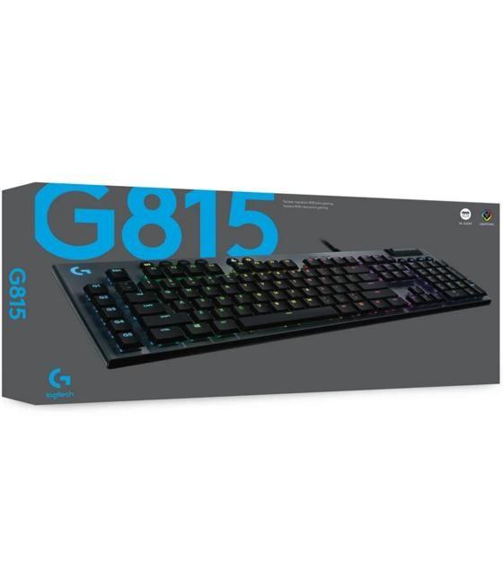 Teclado logitech g815 gaming mecanico rgb gl tactil negro