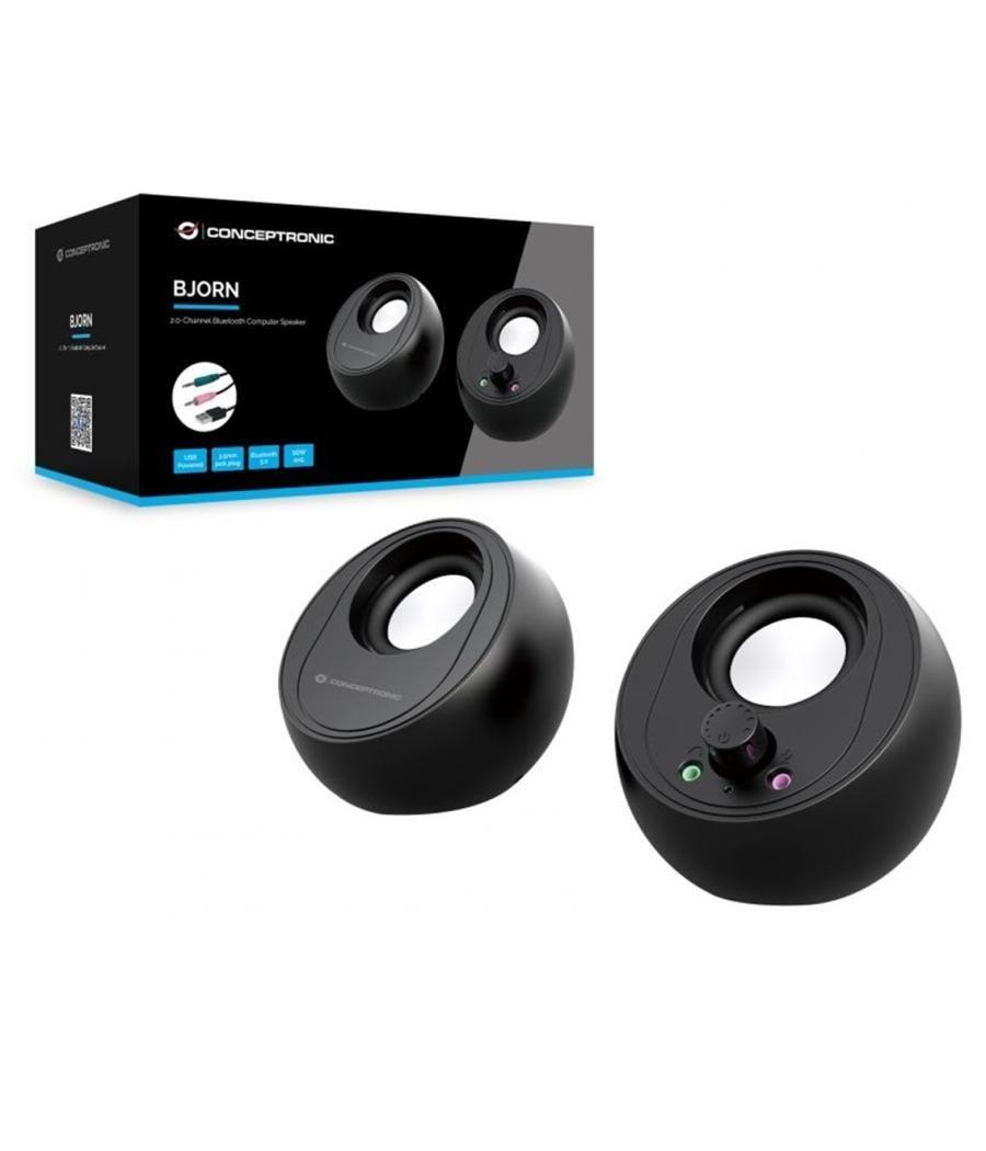 Altavoces conceptronic bjorn01b - 10w - negro