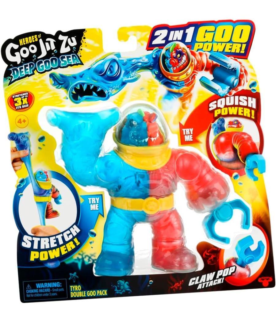 Figura goo jit zu - pack doble héroe tyro (novedad)