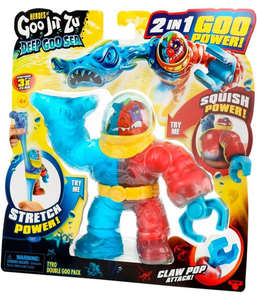 Figura goo jit zu - pack doble héroe tyro (novedad)