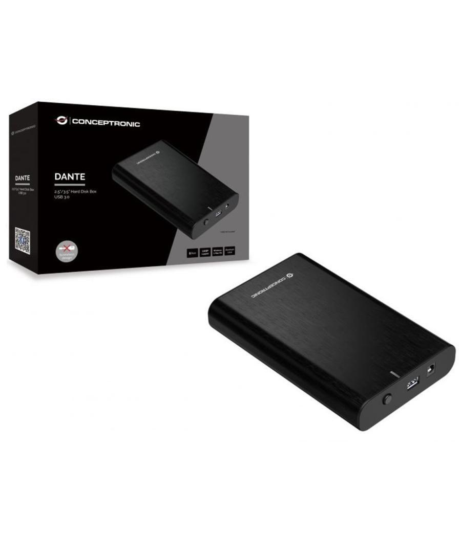 Caja externa conceptronic hd usb 3.0 sata aluminio sin tornillos dante02b