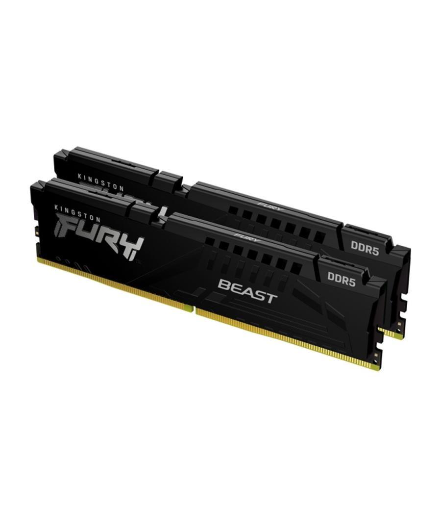 Memoria ram ddr5 16gb 2x8gb kingston - 6000mhz - pc5 48000 - fury beast - cl40 - 1.35v