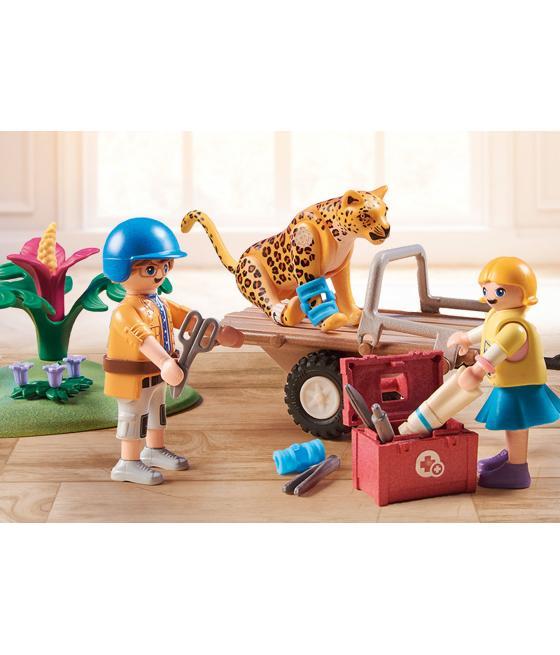 Playmobil wiltopia quad rescate de animales