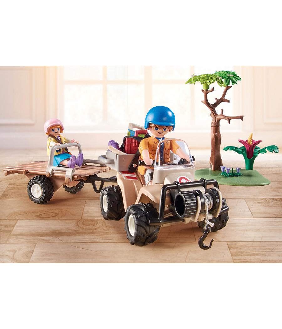 Playmobil wiltopia quad rescate de animales