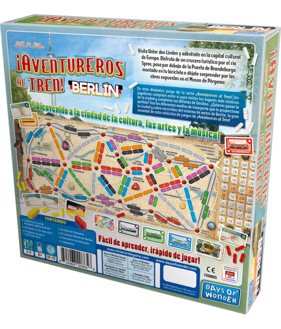 Juego de mesa ¡aventureros al tren! berlín pegi 8