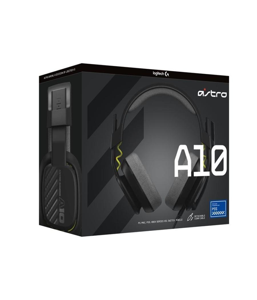 Auriculares con microfono logitech a10 astro gaming gen 2 jack 3.5mm negro