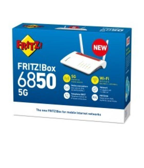 Router wifi fritz! box 6850 5g