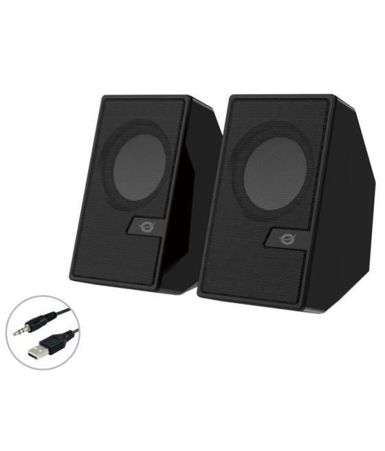 Altavoces conceptronic bjorn02b - 6w - negro