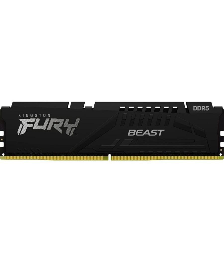 Memoria ram kingston fury beast 32gb/ ddr5/ 5200 mhz/ 1.25v/ cl40/ dimm