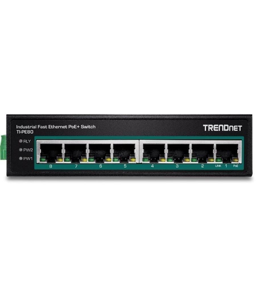 Switch trendnet ti-pe80 8 puertos/ rj-45 gigabit 10/100 poe