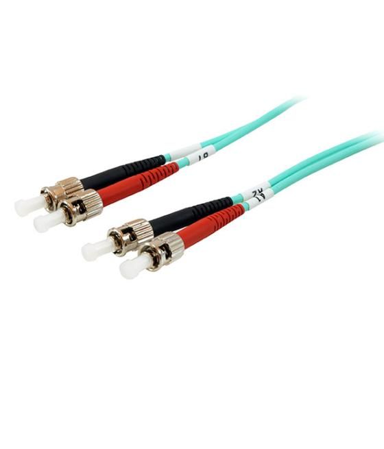Cable fibra optica multimodo st/st om3 50/125 lsoh 3m color azul
