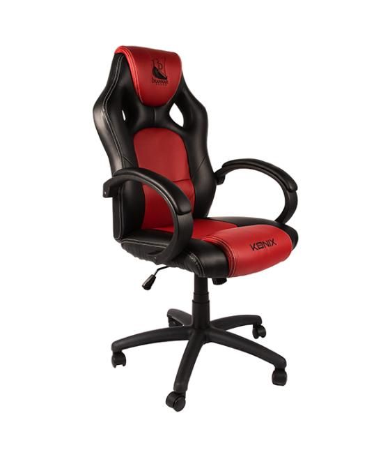 Silla gamer konix drakkar jotun gran comodidad y ergonomiaº color negro y rojo kon chair dk jotun