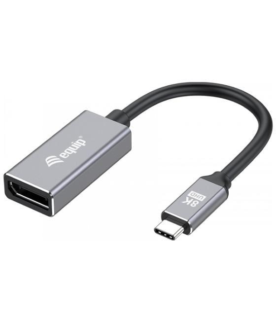 Adaptador usb-c macho a displayport 1.4 8k equip