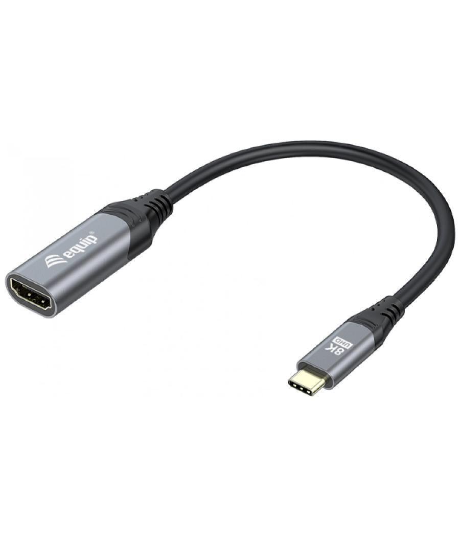 Cable adaptador usb-c macho a hdmi 2.1 8k 0,15m equip