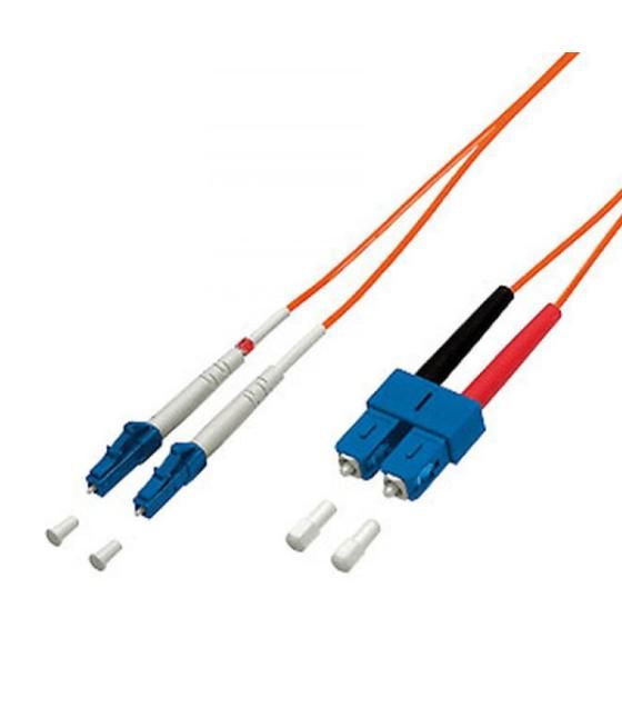 Cable fibra optica multimodo lc/lc 62,5/125 lsoh 1m color naranja