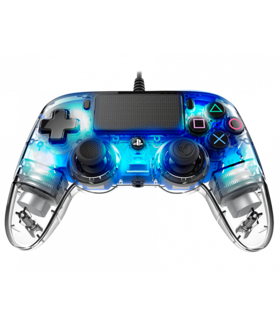 Gamepad nacon oficial ps con cable compact led azul ps4