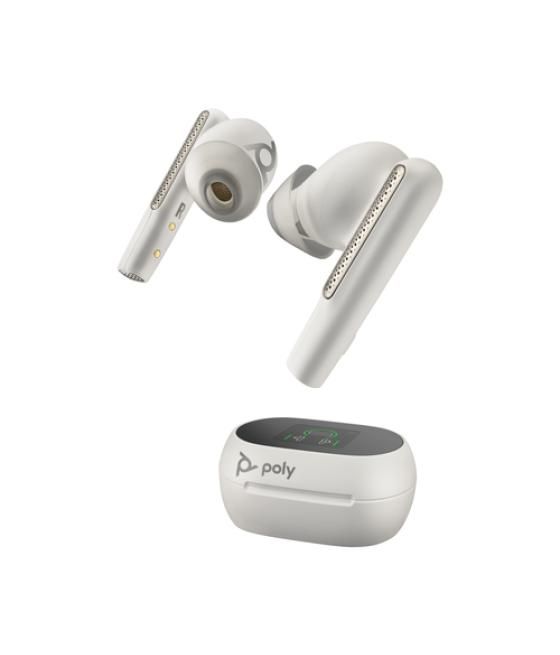 POLY Voyager Free 60+ Auriculares Inalámbrico Dentro de oído Oficina/Centro de llamadas Bluetooth Blanco