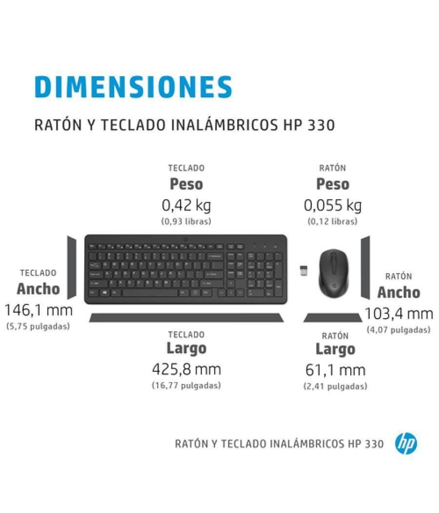 HP Combinación de teclado y ratón inalámbricos 330