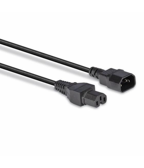 Lindy 30314 cable de transmisión Negro 2 m C14 acoplador C15 acoplador