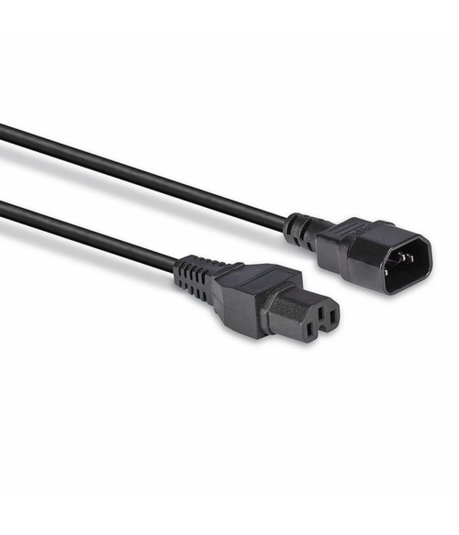 Lindy 30314 cable de transmisión Negro 2 m C14 acoplador C15 acoplador