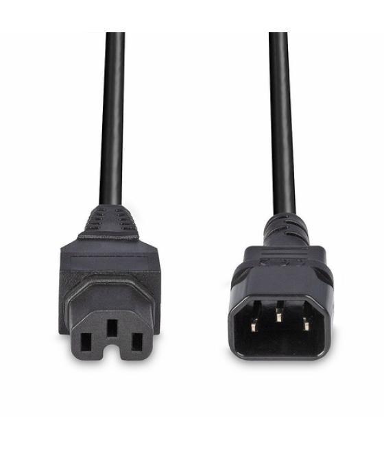 Lindy 30314 cable de transmisión Negro 2 m C14 acoplador C15 acoplador