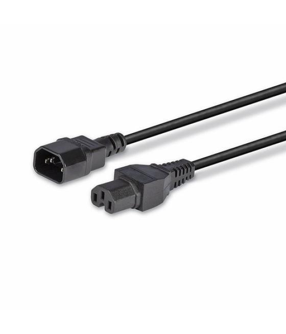 Lindy 30314 cable de transmisión Negro 2 m C14 acoplador C15 acoplador